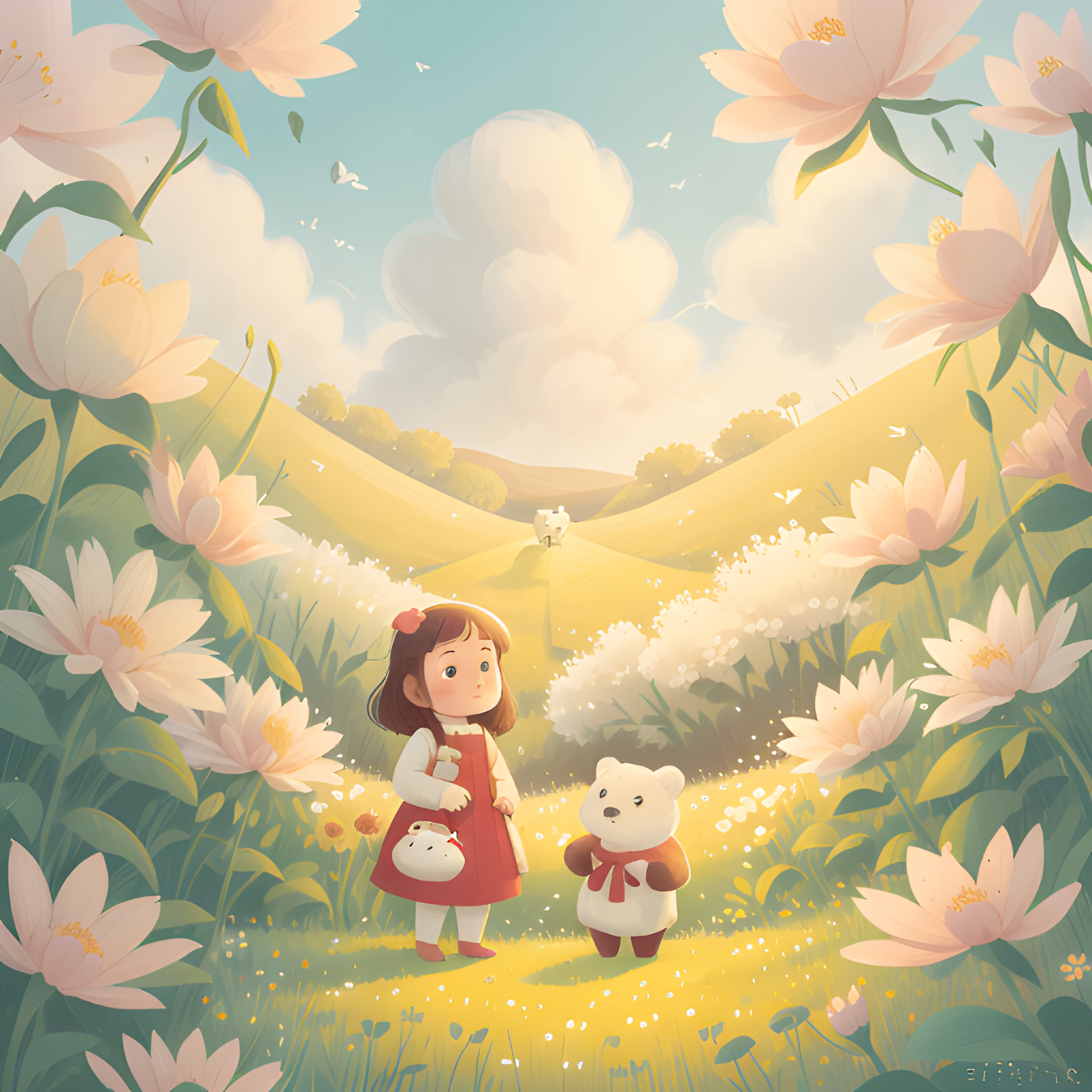 KidsIllustration LoRA + Lyriel example