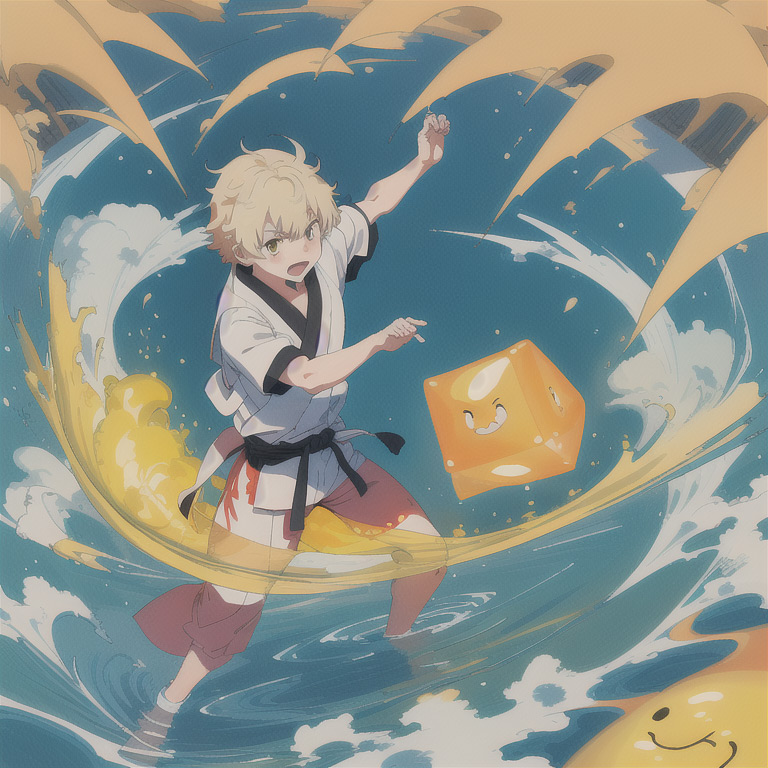 Sample output from Vivid OrangeMix