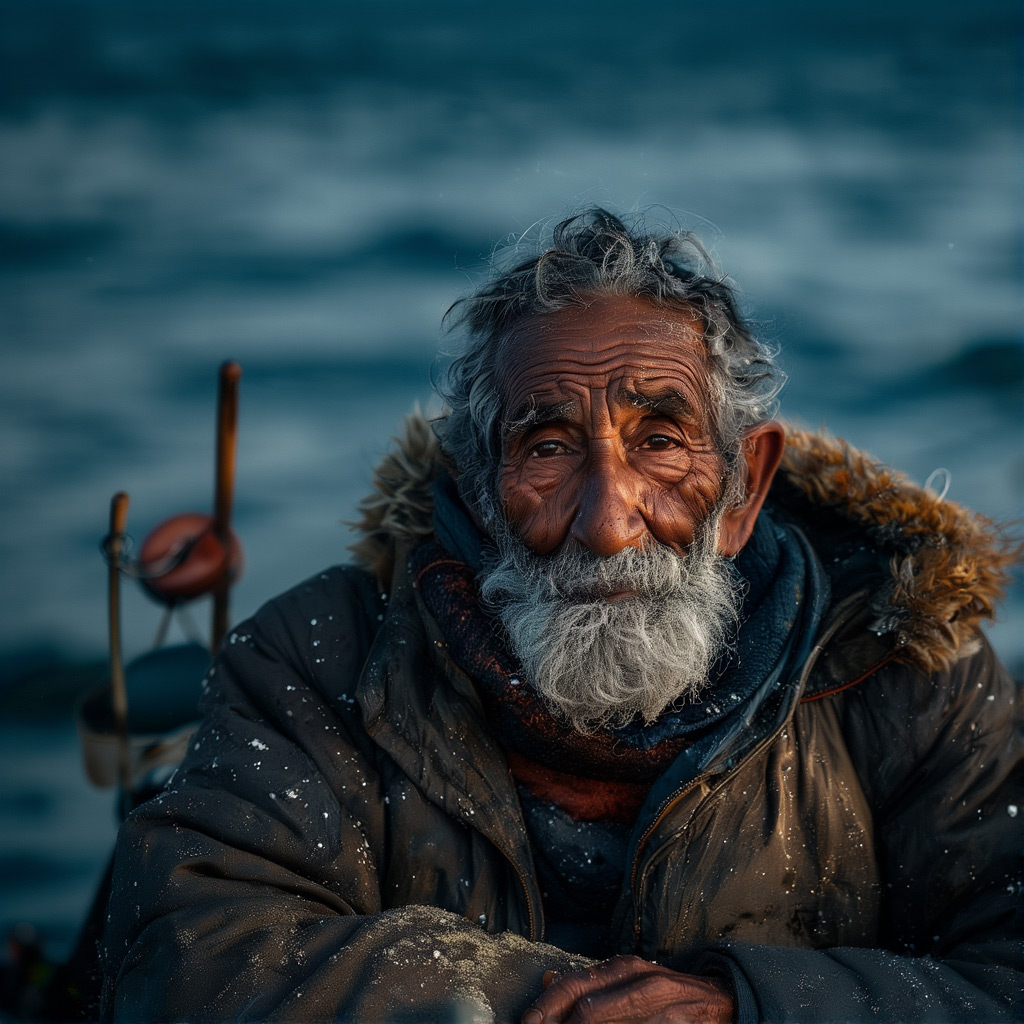 Chroma v.48 [detail] example — An old fisherman